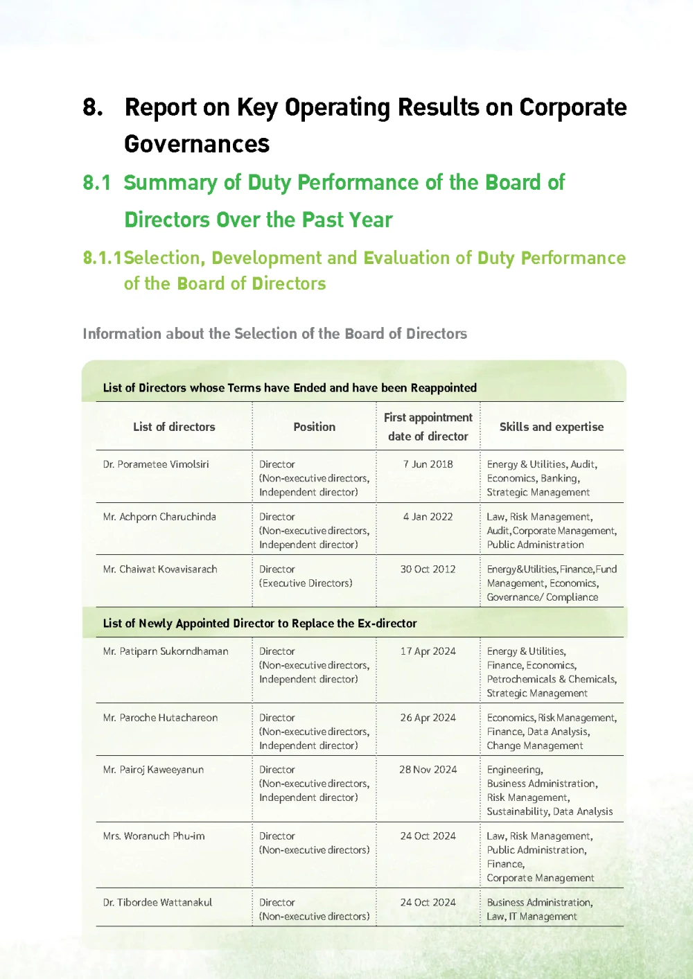 Corporate Governance Report