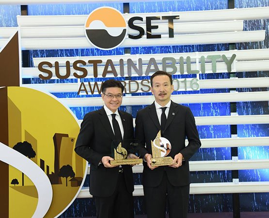 บางจากฯ คว้า 2 รางวัลด้านความยั่งยืน ในงาน SET Sustainability Awards 2016