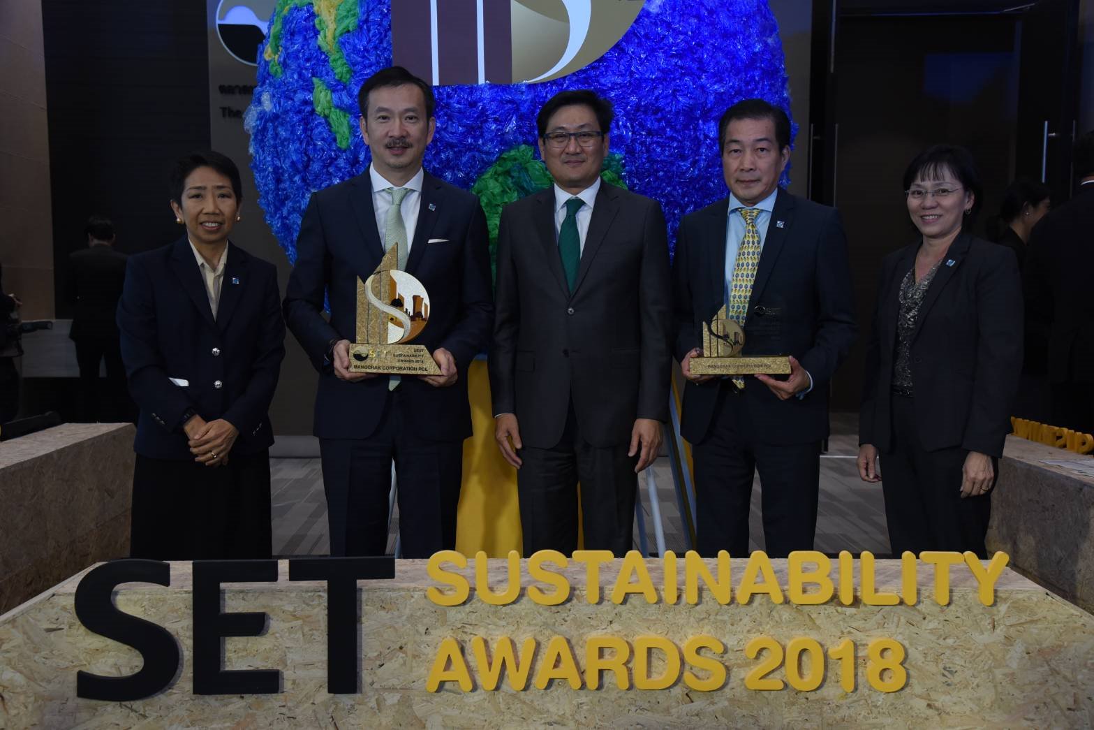 บางจากฯ คว้า 2 รางวัลด้านความยั่งยืน ในงาน SET Sustainability Awards 2018