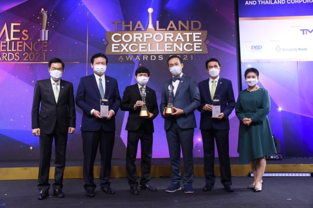 Bangchak received 4 awards at the Thailand Corporate Excellence Awards 2021; with Corporate Improvement Excellence reflecting the commitment to drive organization for being the Energy Transition Leader.