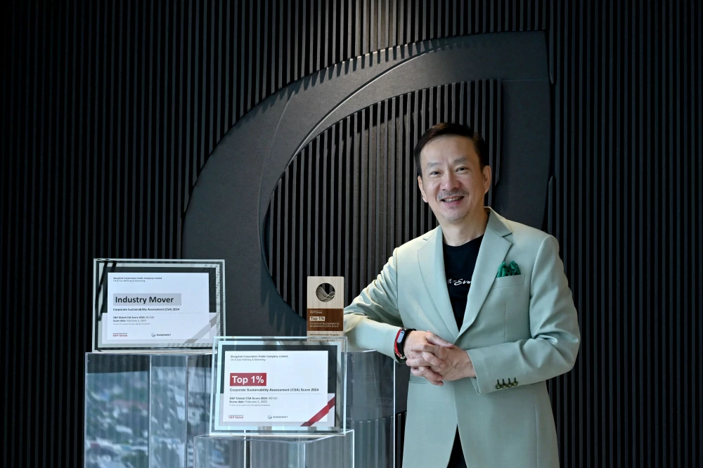 บางจากฯ คว้า 2 รางวัลยั่งยืนในเวทีโลกจาก S&P Global อันดับสูงสุด “Top 1%” และรางวัล “Industry Mover” พัฒนาการด้านความยั่งยืนโดดเด่น สะท้อนความเป็นผู้นำด้าน ESG ในระดับโลก